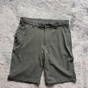 Greg Norman Collection Olive Performance Flat Front Shorts